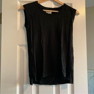 Madewell linen muscle tee